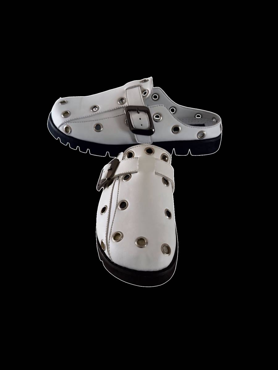 Grommet Buckle Mule